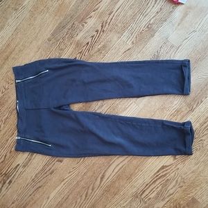 (M) Revolution by Ricki's Cotton Blend Cropped Slim Fit Pants Casual Loungewear